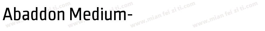 Abaddon Medium字体转换